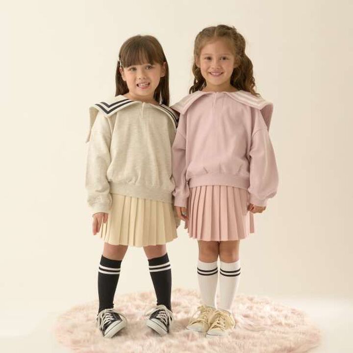 Knit Pleated Skirt,Pink, medium image number 10
