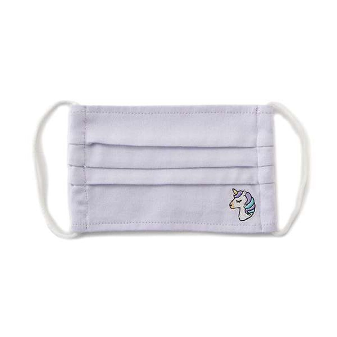 One-Point Embroidery Pleats Mask,Emerald green, large image number 8