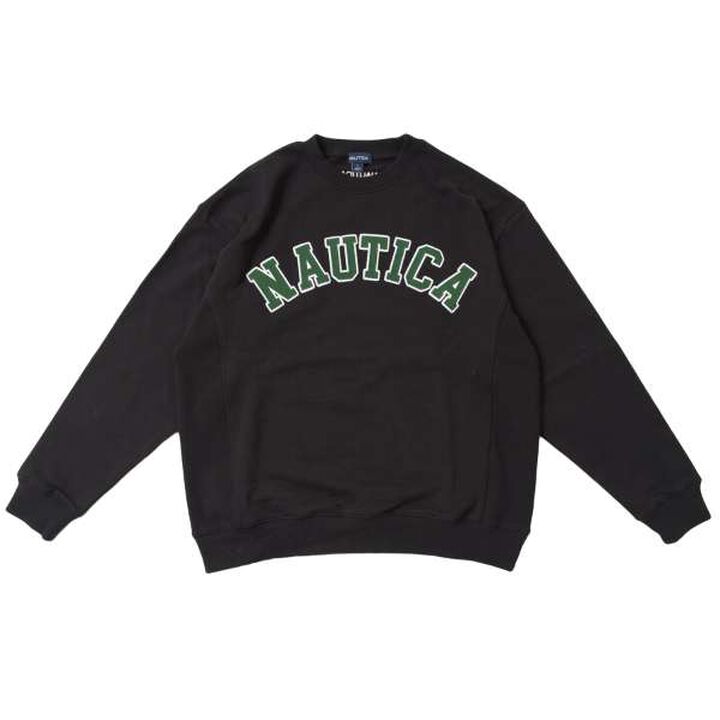 Nautica Logo Sweatshirt,Black, medium image number 0