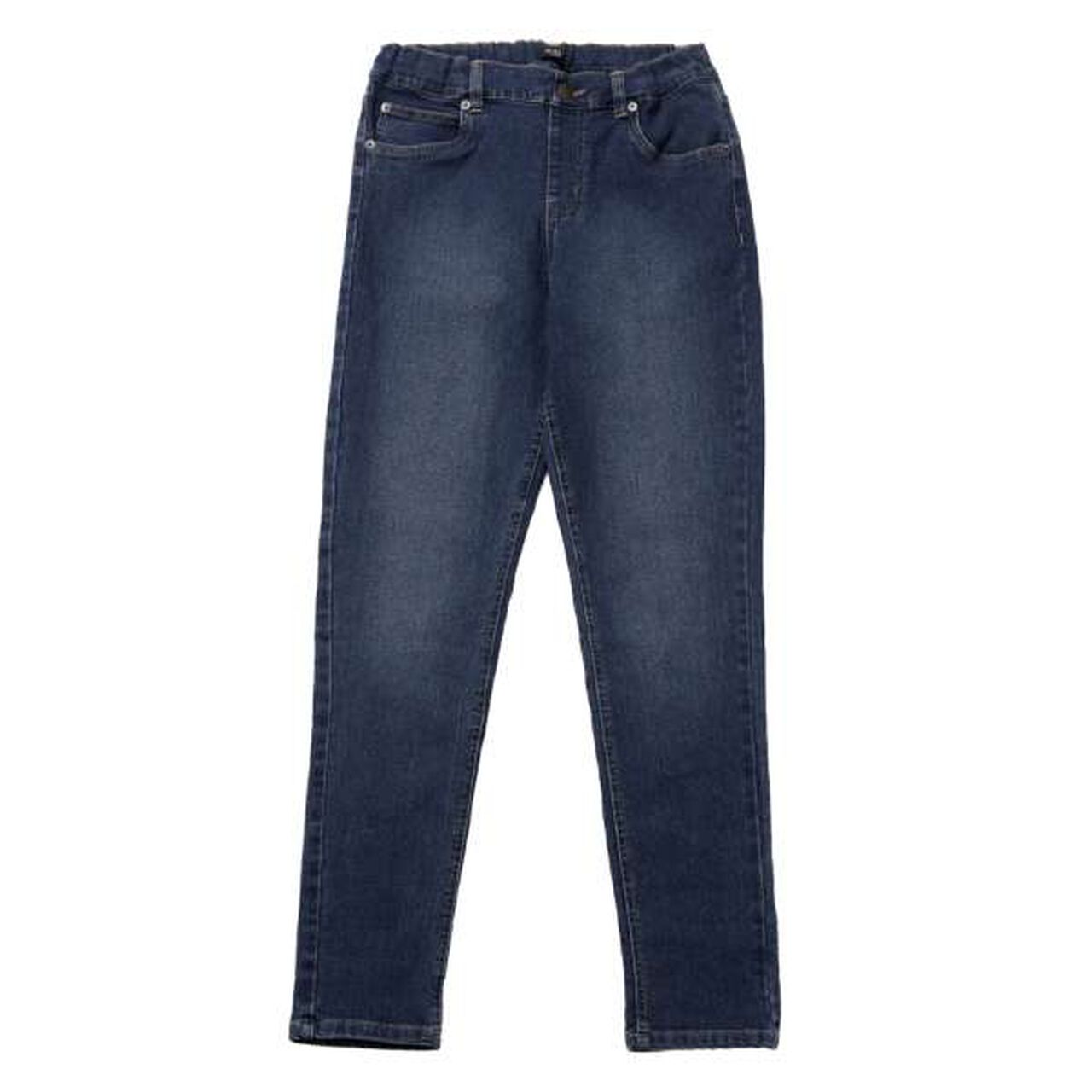 Stretch Denim Slim Pants,Black, large image number 5