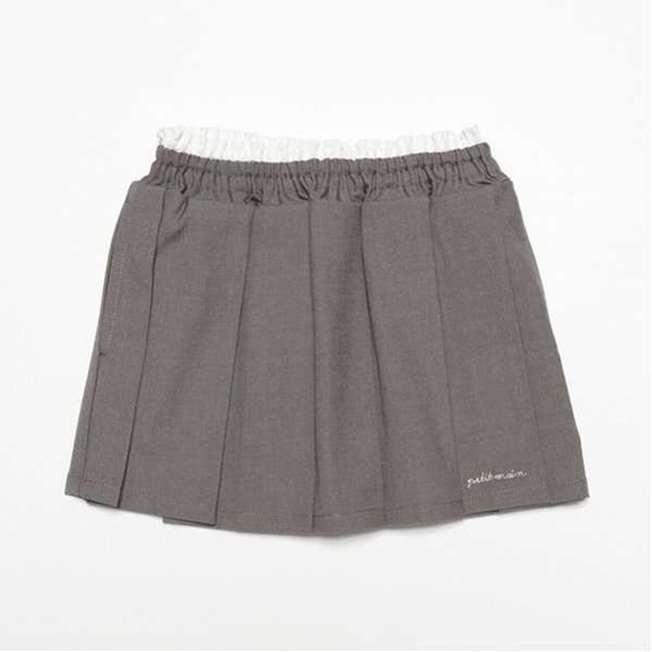 [Link] Double Waist Pleated Skirt-Pants,Brown, large image number 7