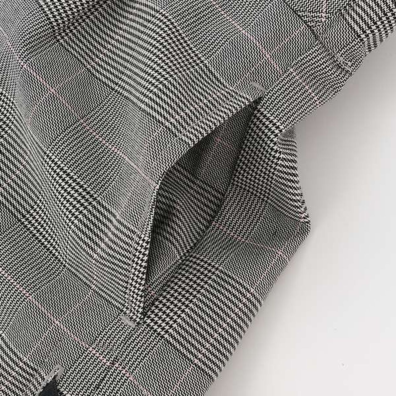 Glen Check Shorts with Pouch,Gray, large image number 10