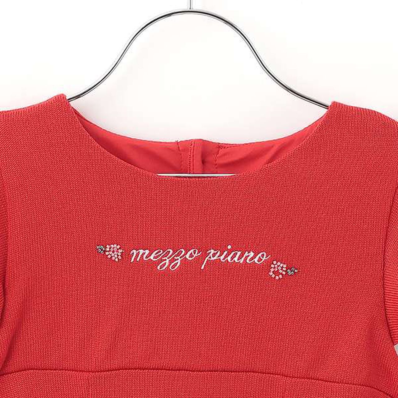 35th Beaded Embroidery Knit Dress & Bolero Set,Red, large image number 17
