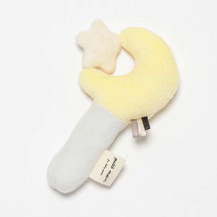 Flower & Moon Rattle,Lemon yellow, medium image number 0