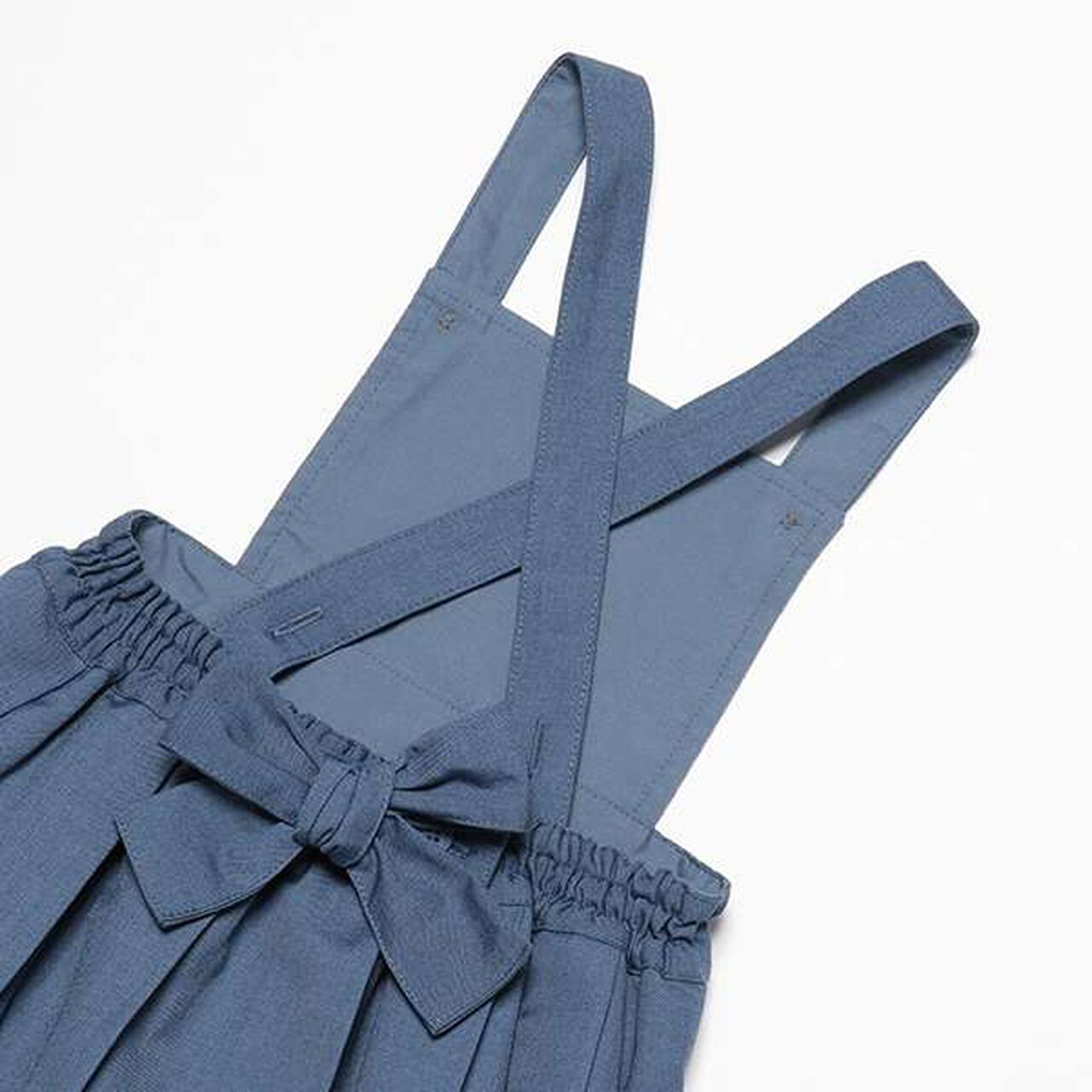 Pleated Jumper Dress,Blue, large image number 7