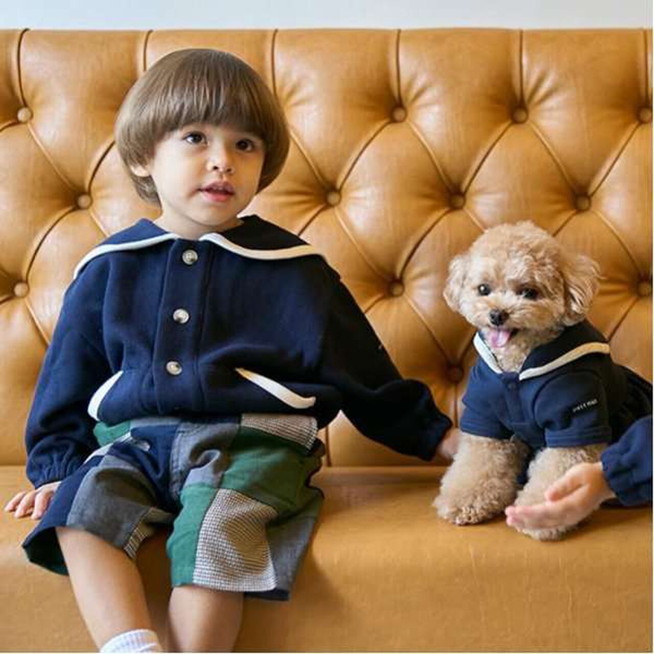 [Link] Sailor Cardigan,Navy, large image number 0