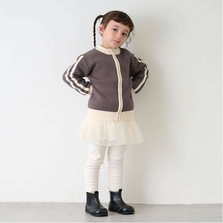 Knit Track Jacket,Beige, medium image number 18