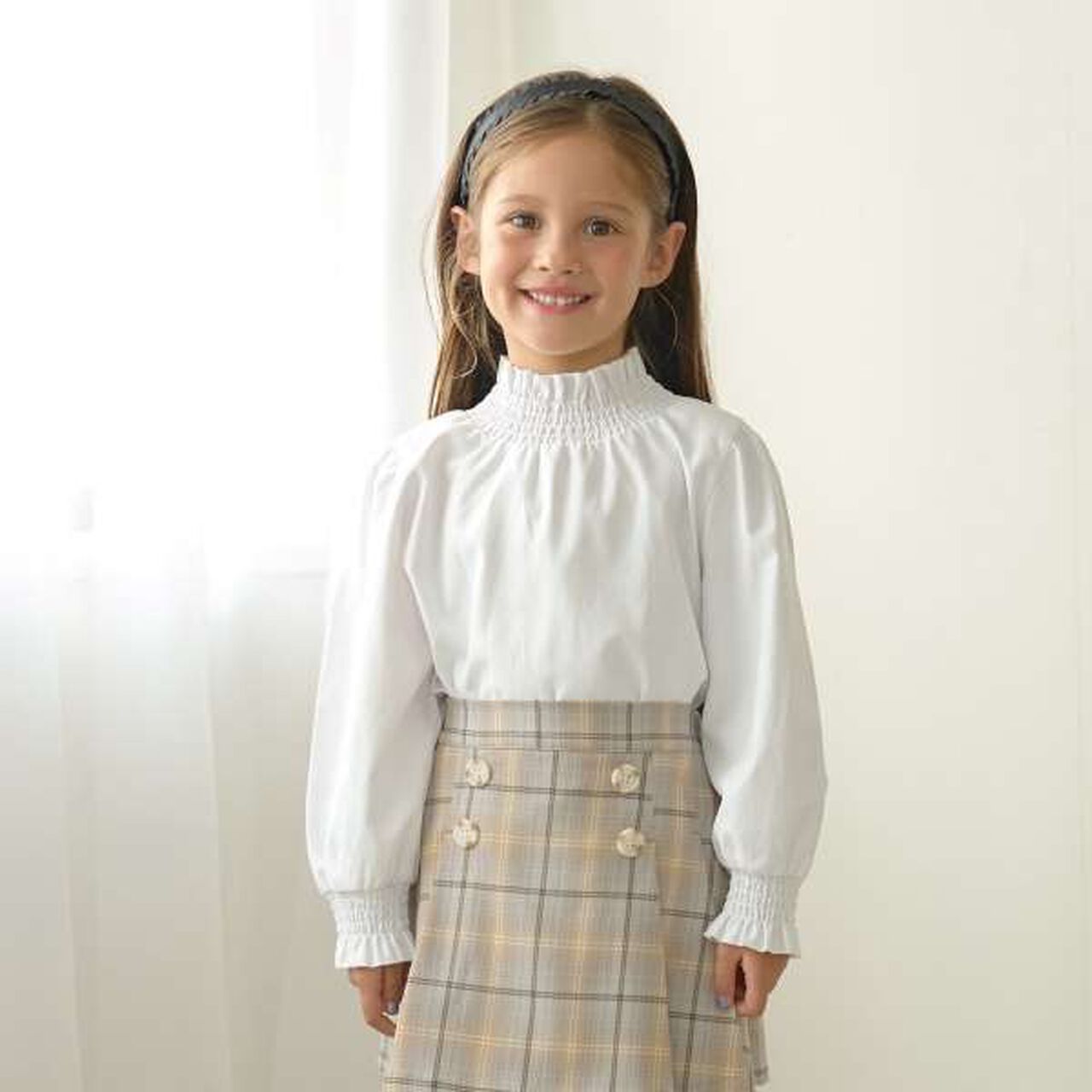 Occasion Shirred Blouse,Off white, large image number 0