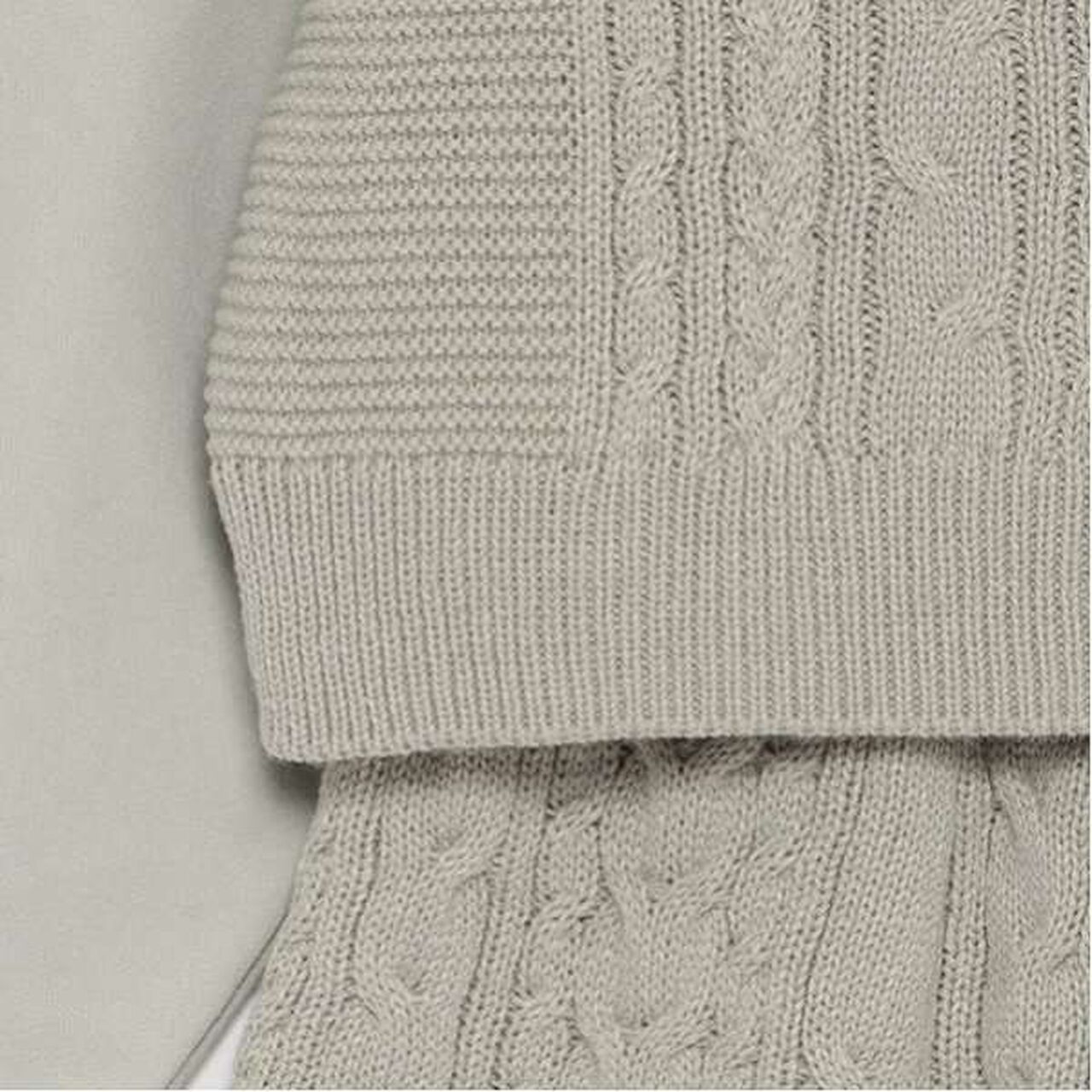 Cable Knit Set-Up,Black, large image number 3