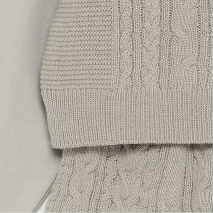Cable Knit Set-Up,Black, medium image number 3