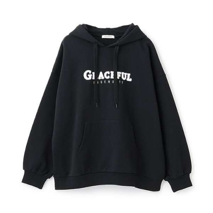 Sagara Logo Pullover Hoodie,Black, medium image number 3