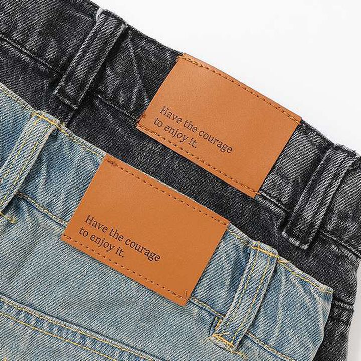 Distressed Denim Shorts,Gray, medium image number 17
