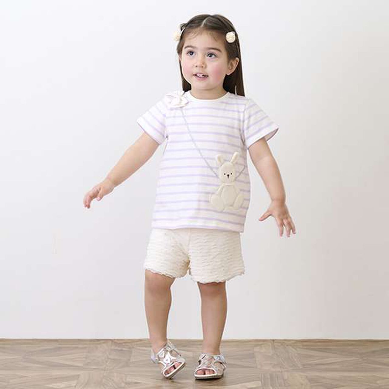 Cut Frill Shorts,Light blue, large image number 1