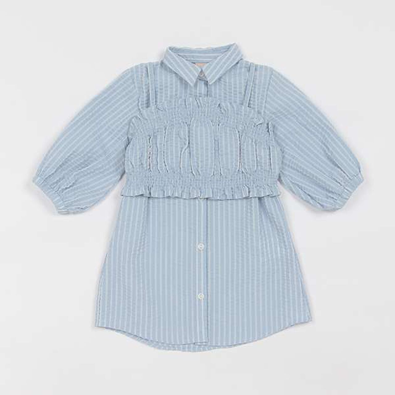 [Link] Bustier Set One-Piece Dress,Light blue, large image number 0